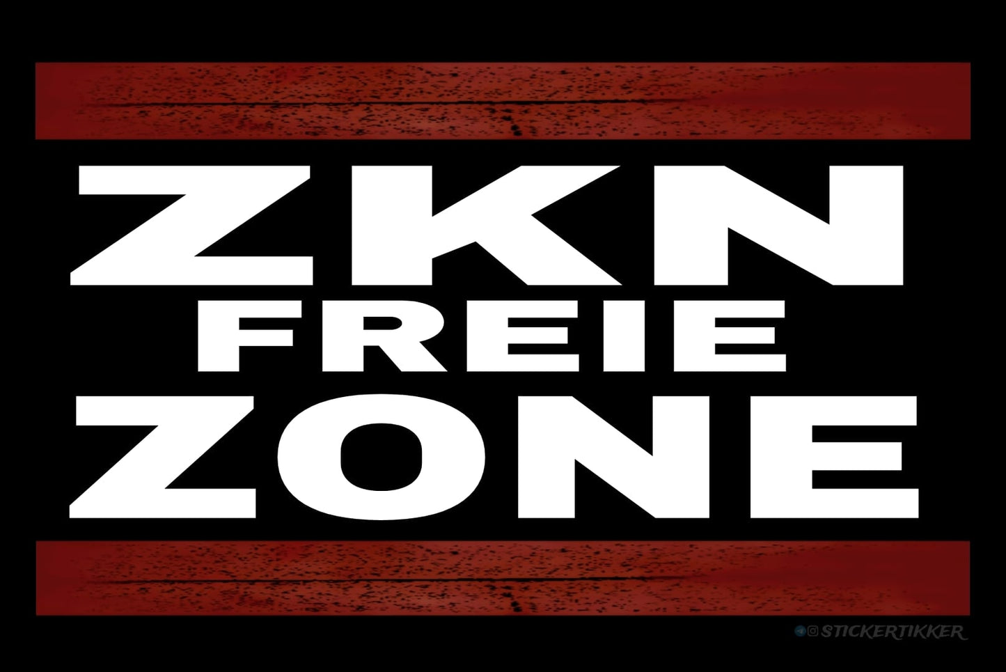 ZKN FREIE ZONE Aufkleber
