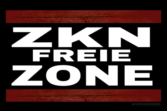ZKN FREIE ZONE Aufkleber