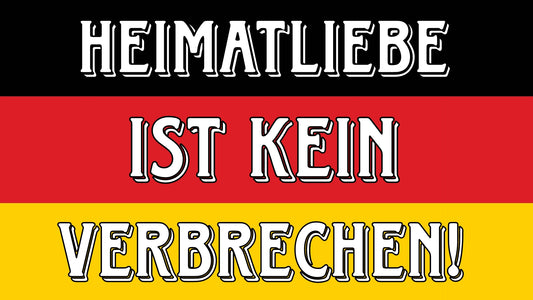 Heimatliebe ist kein Verbrechen Aufkleber